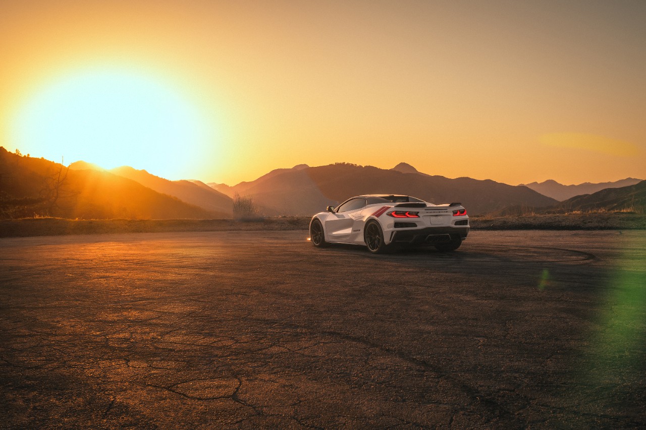 2027 Corvette Grand Sport Launch Edition rear wide view